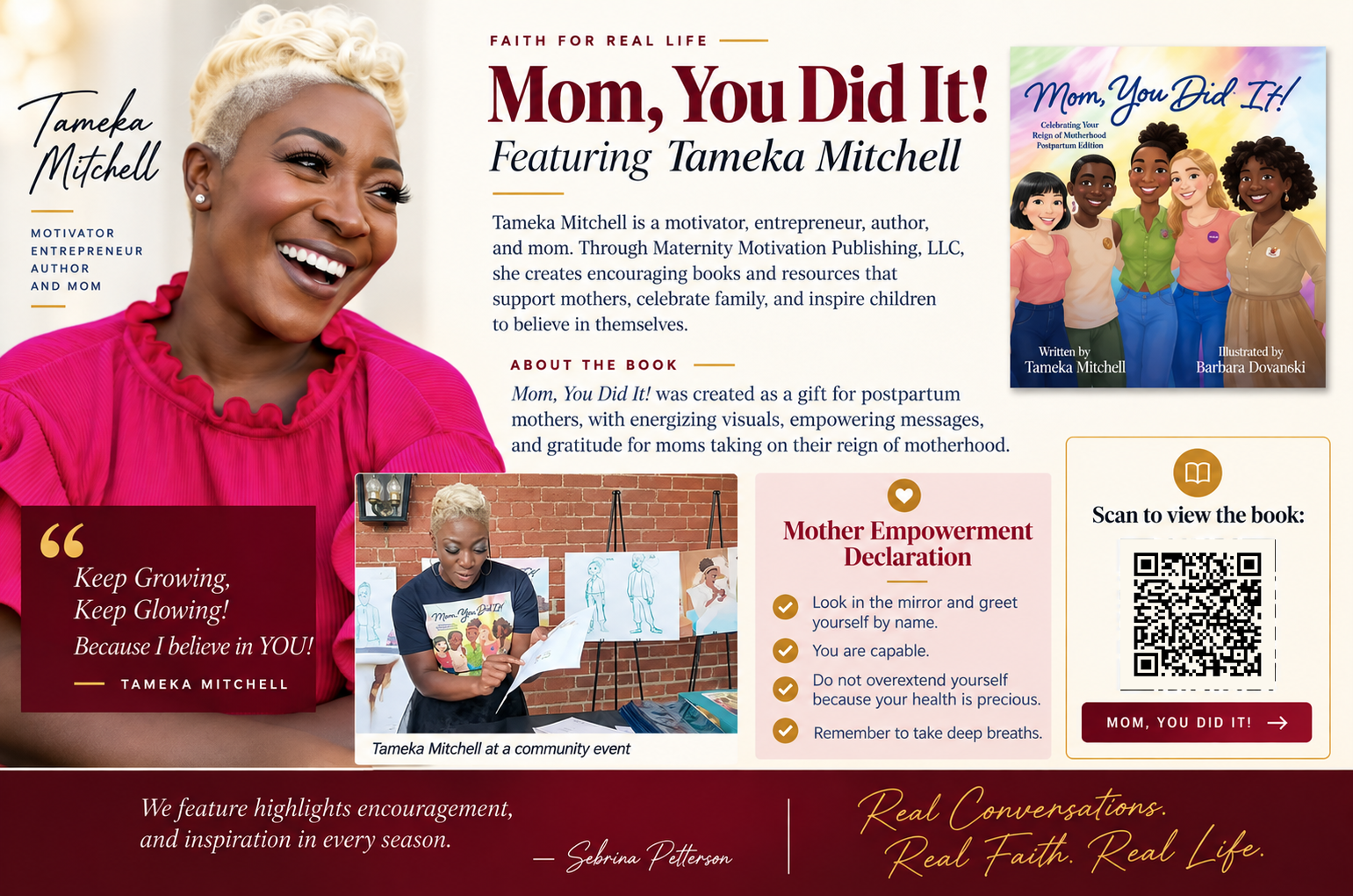 October Edition — Keep Growing. Keep Glowing. Featuring Tameka Mitchell